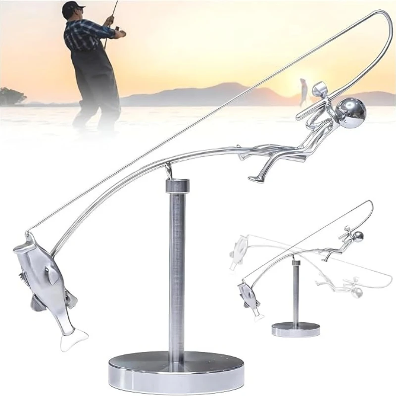 Cool Office Tech Gadgets - Escultura de Equilibrio Metálica, Gran Arte