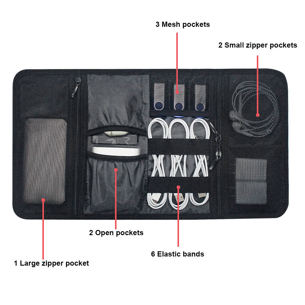 Bolsa Organizadora de Cables,  - Office Of Tech reseña y precio