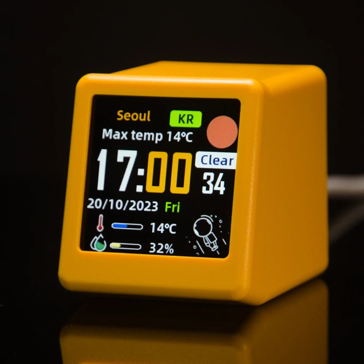 Reloj Digital Meteorológico de - Cool Office Tech Gadgets reseña y precio